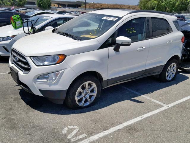 MAJ6P1ULXJC246799 - 2018 FORD ECOSPORT S WHITE photo 2