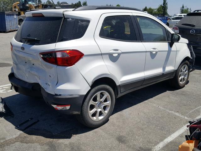 MAJ6P1ULXJC246799 - 2018 FORD ECOSPORT S WHITE photo 4