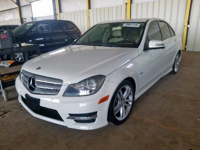 WDDGF4HB1CA617776 - 2012 MERCEDES-BENZ C 250 WHITE photo 1