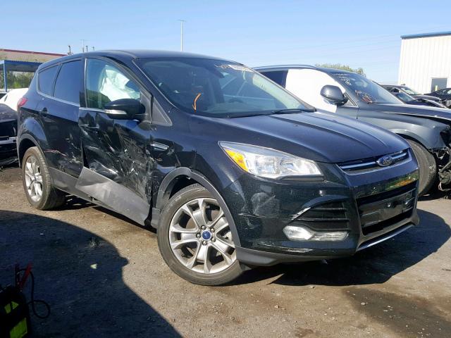 1FMCU0H93DUD87139 - 2013 FORD ESCAPE SEL BLACK photo 1