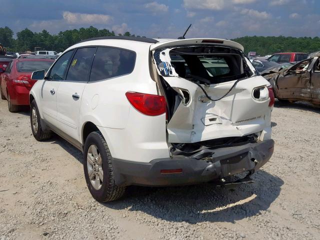 1GNKRGED3BJ246323 - 2011 CHEVROLET TRAVERSE L WHITE photo 3