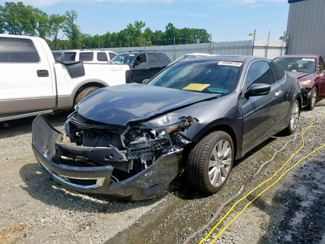 1HGCS22828A007352 - 2008 HONDA ACCORD EXL GRAY photo 2