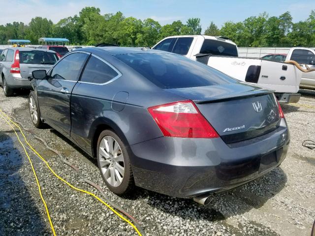 1HGCS22828A007352 - 2008 HONDA ACCORD EXL GRAY photo 3