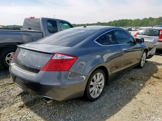 1HGCS22828A007352 - 2008 HONDA ACCORD EXL GRAY photo 4