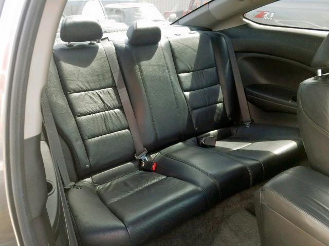 1HGCS22828A007352 - 2008 HONDA ACCORD EXL GRAY photo 6