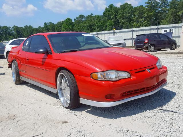 2G1WX15K119255102 - 2001 CHEVROLET MONTE CARL RED photo 1