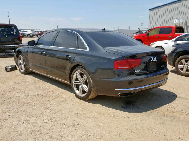 WAUR2AFD5DN031137 - 2013 AUDI A8 L QUATT BLACK photo 3