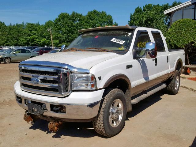 1FTWW31Y55EC53551 - 2005 FORD F350 SRW S WHITE photo 2