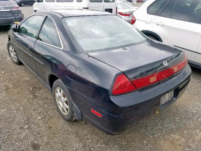 1HGCG32262A029400 - 2002 HONDA ACCORD SE BLACK photo 3