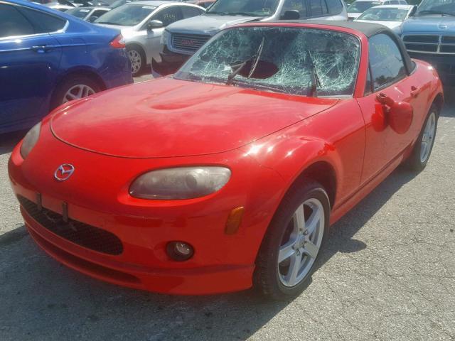 JM1NC25F070124673 - 2007 MAZDA MX-5 MIATA RED photo 2