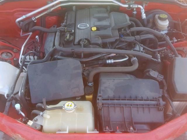 JM1NC25F070124673 - 2007 MAZDA MX-5 MIATA RED photo 7