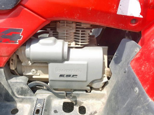 478TE224544528103 - 2004 HONDA TRX450 FE RED photo 7