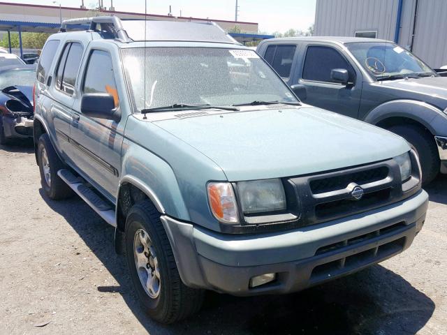 5N1ED28T51C585383 - 2001 NISSAN XTERRA XE GREEN photo 1