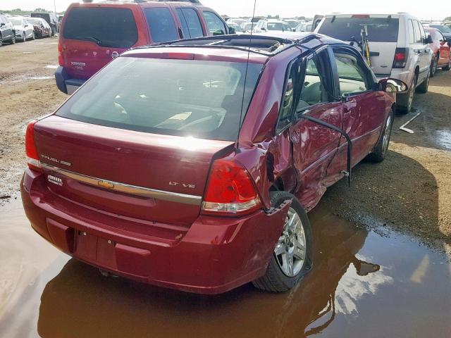 1G1ZT63866F241143 - 2006 CHEVROLET MALIBU MAX 栗色 照片 4