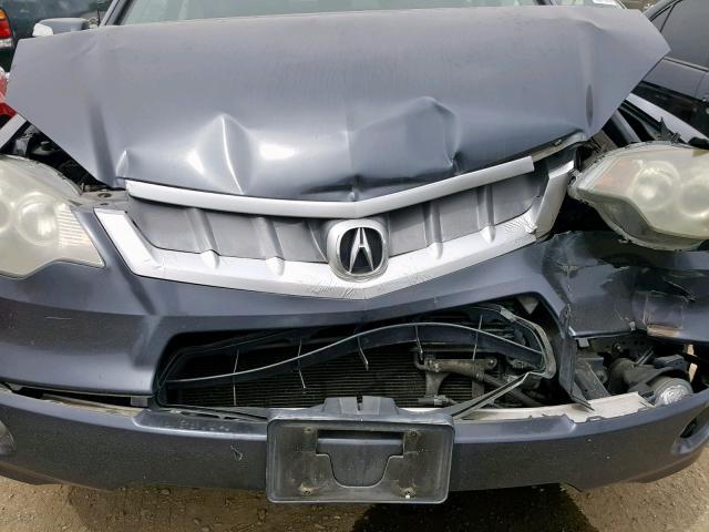 5J8TB18247A012967 - 2007 ACURA RDX GRAY photo 7