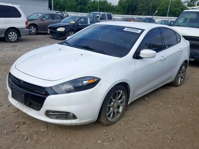 1C3CDFBB4FD123731 - 2015 DODGE DART SXT WHITE photo 2