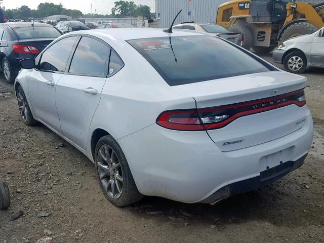 1C3CDFBB4FD123731 - 2015 DODGE DART SXT WHITE photo 3