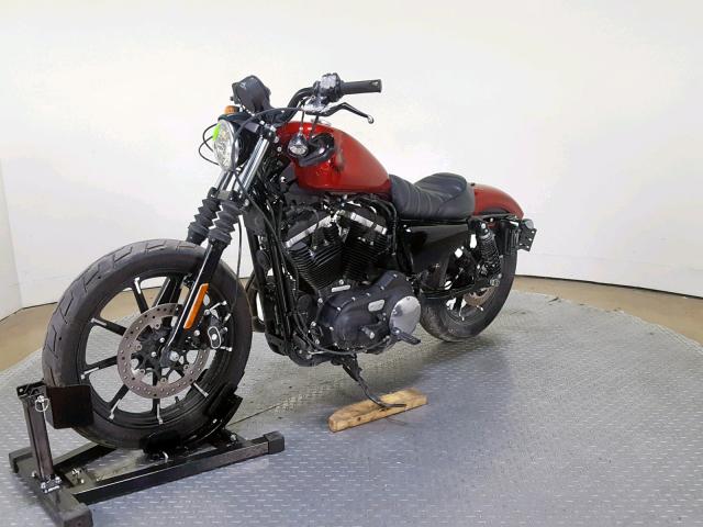 1HD4LE210KC425763 - 2019 HARLEY-DAVIDSON XL883 N RED photo 4