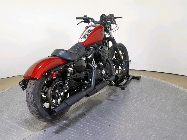 1HD4LE210KC425763 - 2019 HARLEY-DAVIDSON XL883 N RED photo 8