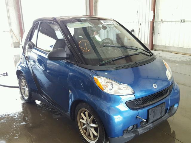 WMEEJ31X89K246023 - 2009 SMART FORTWO PUR BLUE photo 1