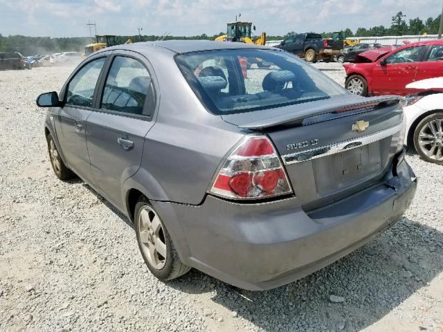 KL1TG56677B067007 - 2007 CHEVROLET AVEO LT GRAY photo 3