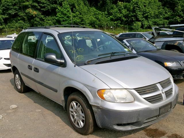 1D4GP25B75B177238 - 2005 DODGE CARAVAN SE SILVER photo 1