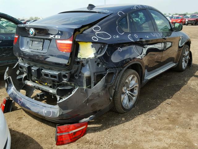 5UXFG8C53DL591407 - 2013 BMW X6 XDRIVE5 ლურჯი ფოტო 4