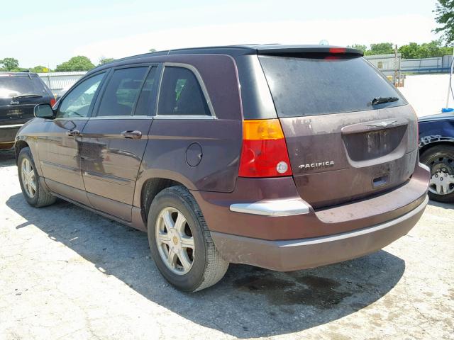 2C8GM68424R379283 - 2004 CHRYSLER PACIFICA PURPLE photo 3