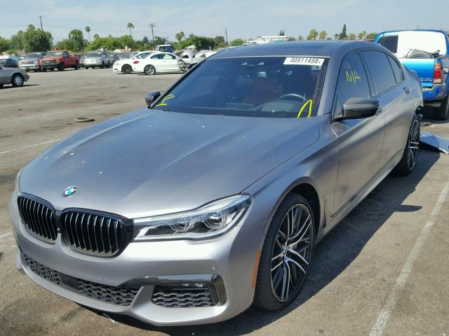 WBA7F0C38HGM22259 - 2017 BMW 750 I GRAY photo 2