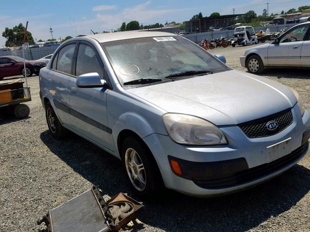 KNADE123166105116 - 2006 KIA RIO BLUE photo 1