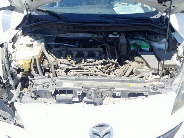 JM1BL1S62A1100488 - 2010 MAZDA 3 S WHITE photo 7