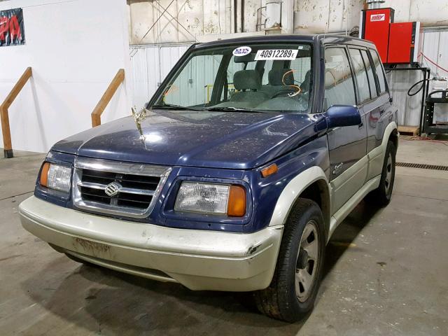 JS3TE21V4W4100741 - 1998 SUZUKI SIDEKICK S BLUE photo 2