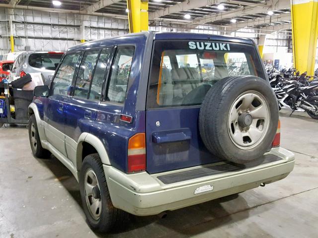 JS3TE21V4W4100741 - 1998 SUZUKI SIDEKICK S BLUE photo 3