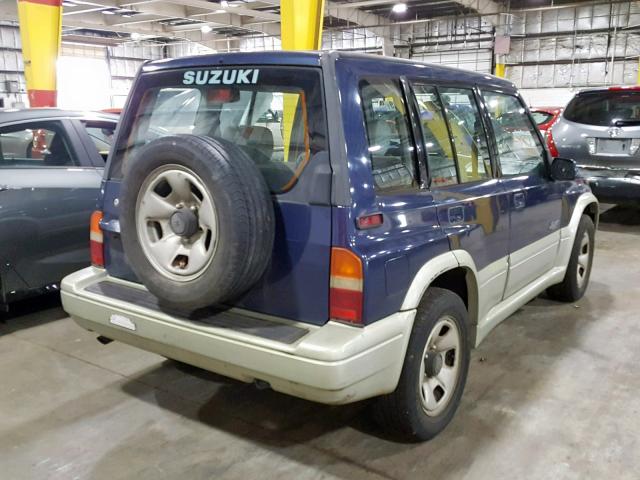 JS3TE21V4W4100741 - 1998 SUZUKI SIDEKICK S BLUE photo 4