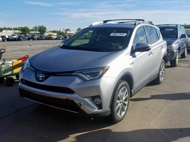 JTMDJREV1HD071168 - 2017 TOYOTA RAV4 HV LI SILVER photo 2