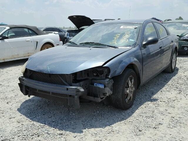 1C3EL46XX2N350643 - 2002 CHRYSLER SEBRING LX BLUE photo 2