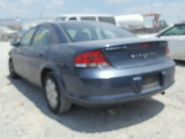 1C3EL46XX2N350643 - 2002 CHRYSLER SEBRING LX BLUE photo 3