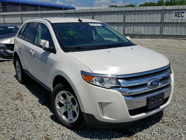 2FMDK3JCXDBC40937 - 2013 FORD EDGE SEL WHITE photo 1