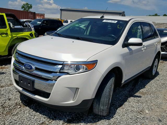 2FMDK3JCXDBC40937 - 2013 FORD EDGE SEL WHITE photo 2