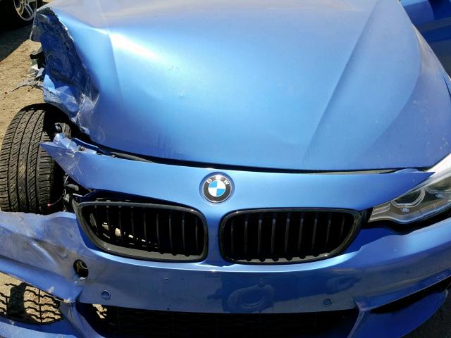 WBA3N9C57EF720388 - 2014 BMW 428 XI BLUE photo 7