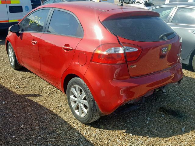 KNADN5A33C6031475 - 2012 KIA RIO EX RED photo 3