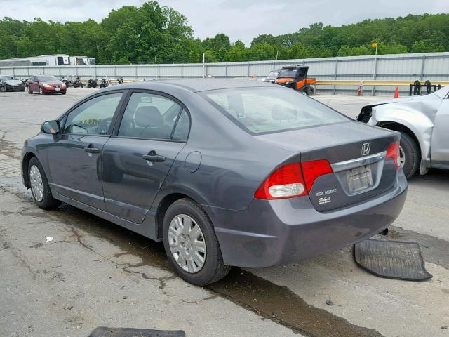 19XFA1F36AE016548 - 2010 HONDA CIVIC VP GRAY photo 3