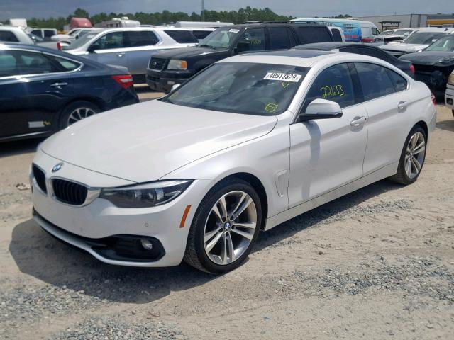 WBA4J1C5XJBG78210 - 2018 BMW 430I GRAN WHITE photo 2