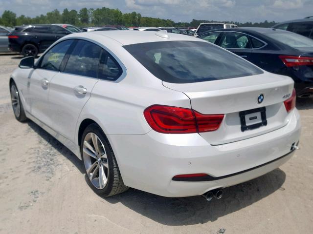 WBA4J1C5XJBG78210 - 2018 BMW 430I GRAN WHITE photo 3