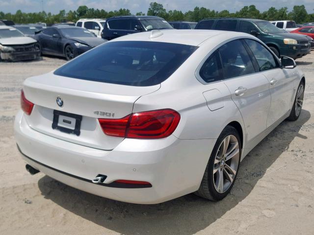 WBA4J1C5XJBG78210 - 2018 BMW 430I GRAN WHITE photo 4