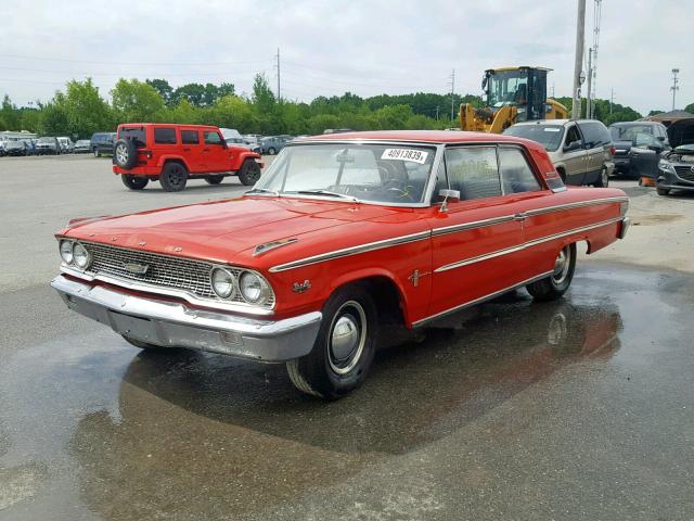 3E63X189461 - 1963 FORD GALAXY RED photo 2