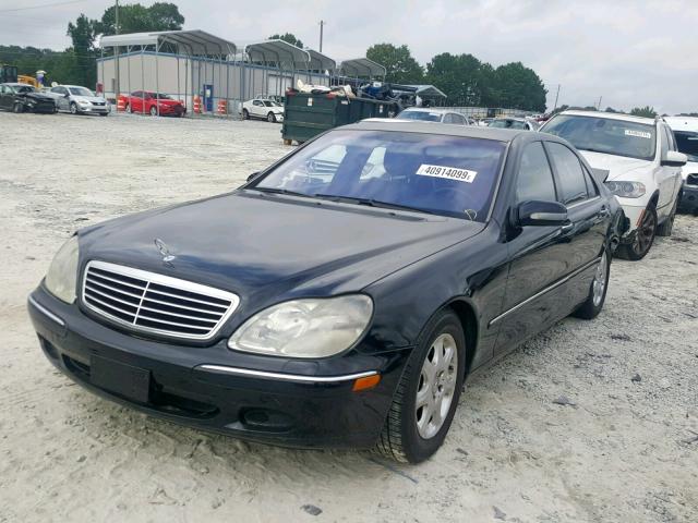 WDBNG70J91A145910 - 2001 MERCEDES-BENZ S 430 BLACK photo 2