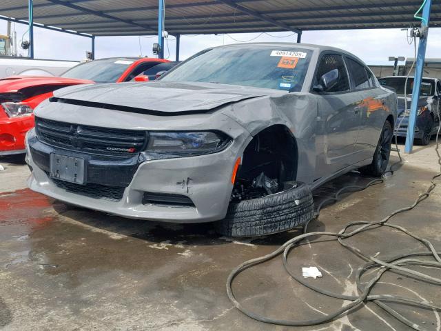 2C3CDXBG0JH187679 - 2018 DODGE CHARGER SX GRAY photo 2