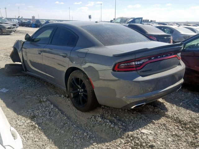 2C3CDXBG0JH187679 - 2018 DODGE CHARGER SX GRAY photo 3