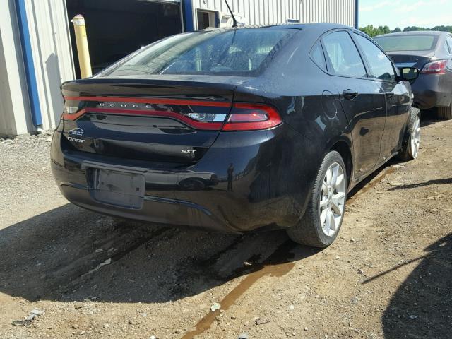 1C3CDFBA6DD110015 - 2013 DODGE DART SXT BLACK photo 4